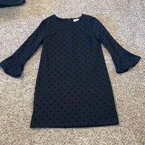 Old Navy Black velvet polka dot dress - size S